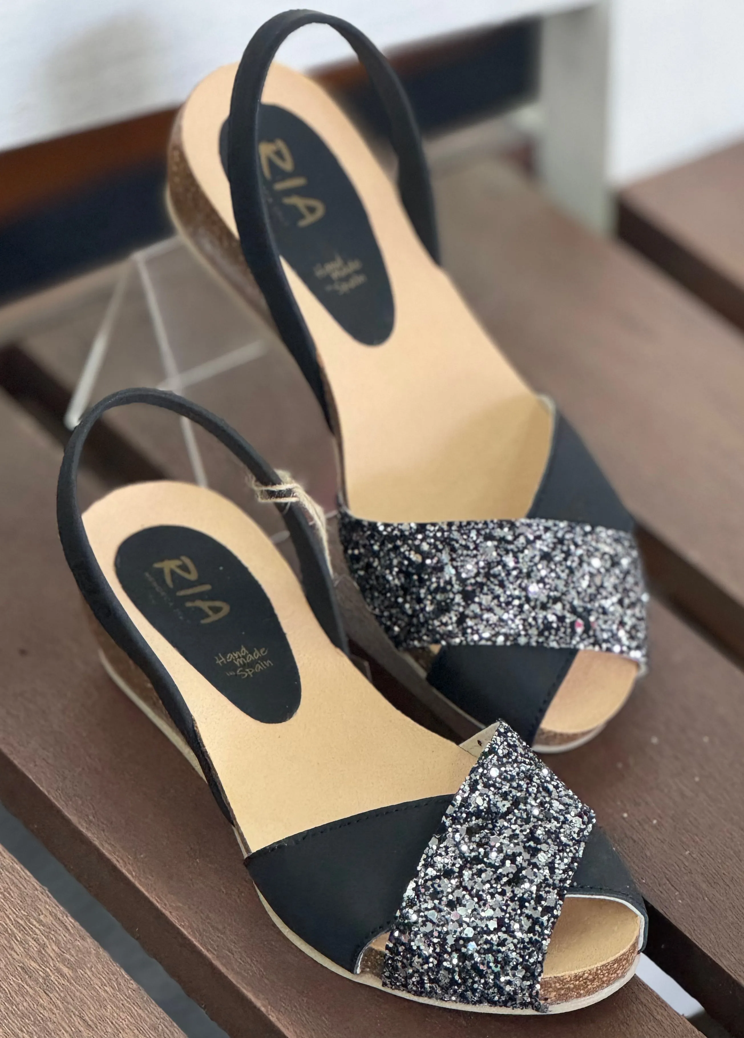 Ria Stella Night Black Wedge