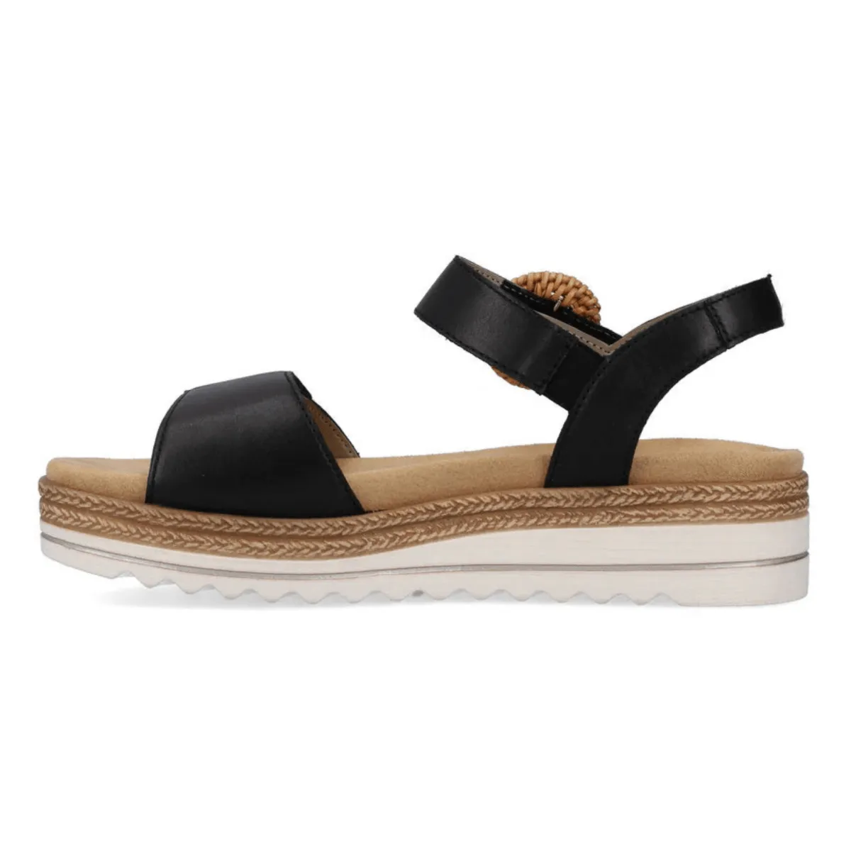Rieker Women's D0Q52-00 Jocelyn Black Leather