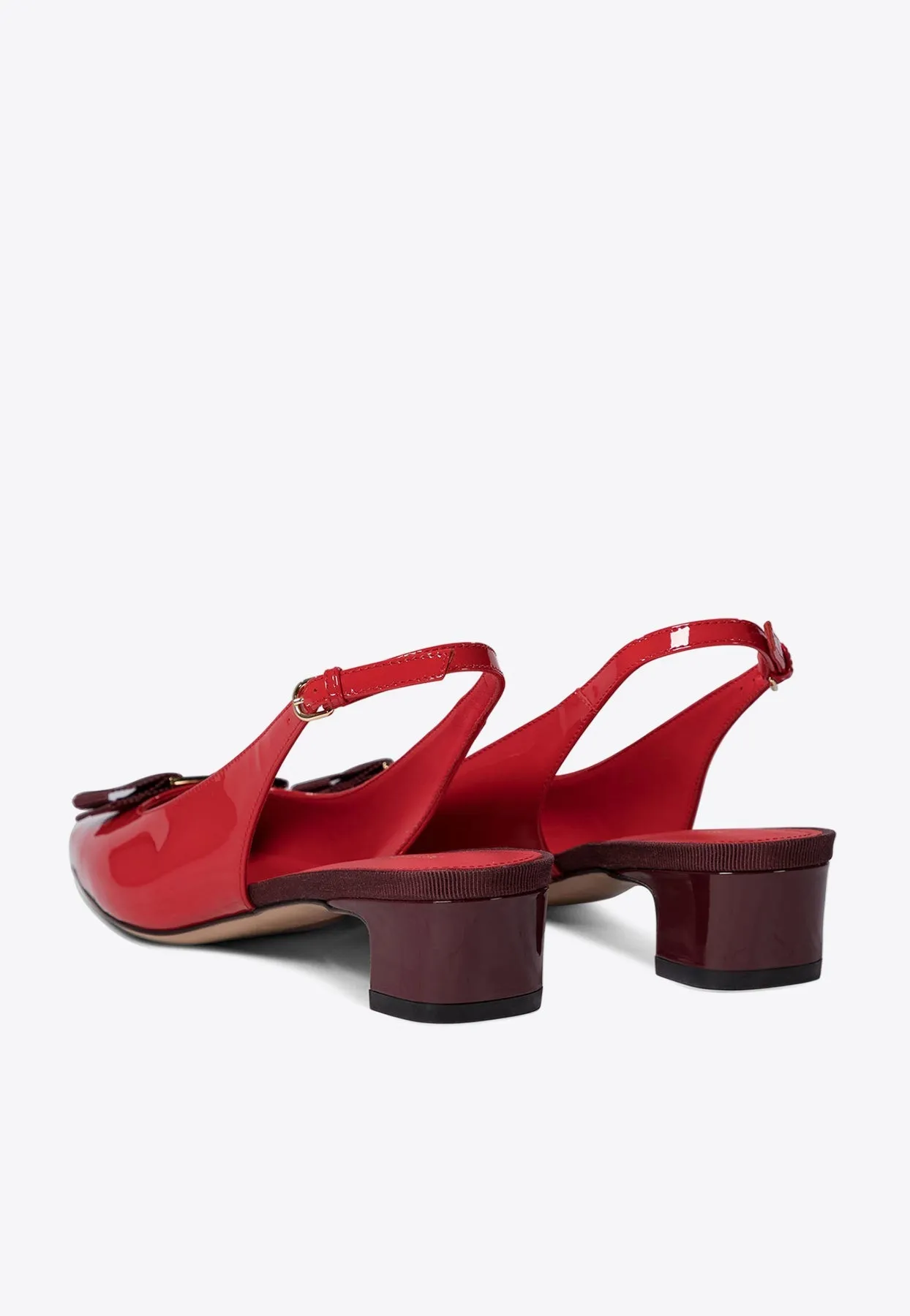 Rivada Patent Leather Slingback Flats