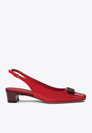 Rivada Patent Leather Slingback Flats