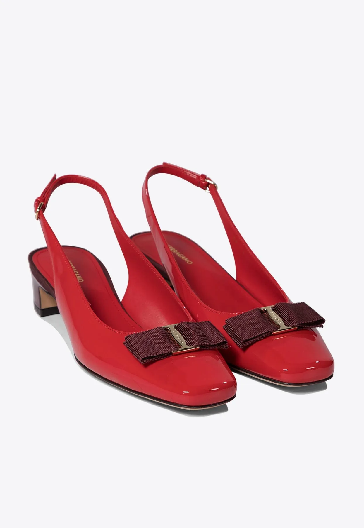 Rivada Patent Leather Slingback Flats