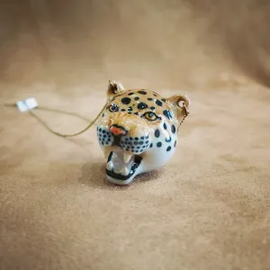 Roaring Leopard necklace by And Mary in porcelaine
