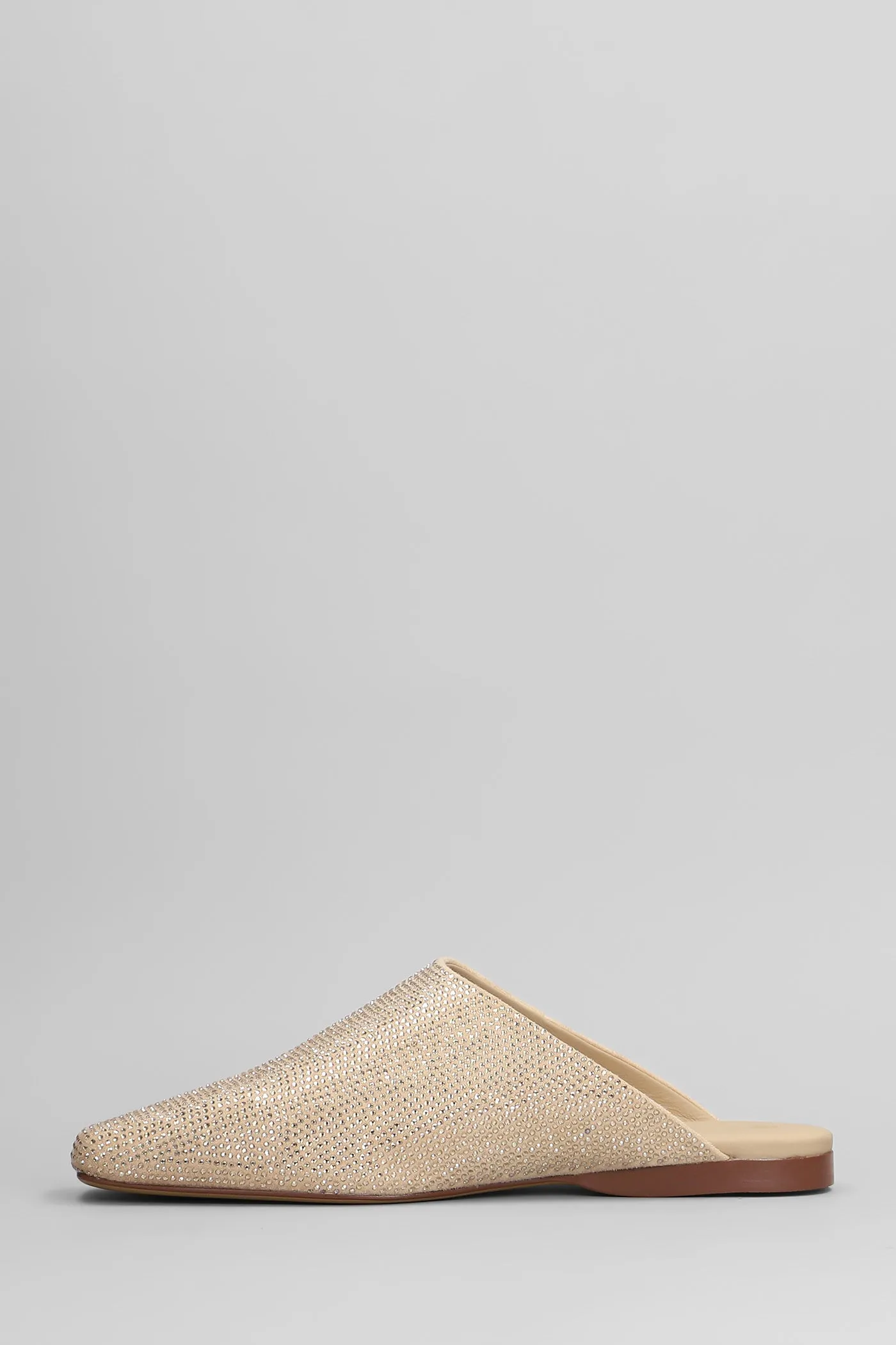 Roberta Slipper-Mule in powder suede