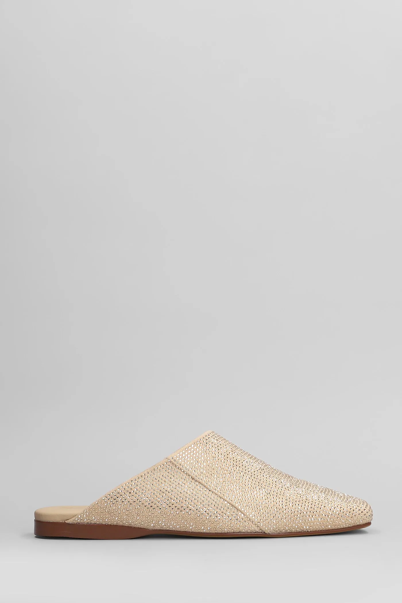 Roberta Slipper-Mule in powder suede