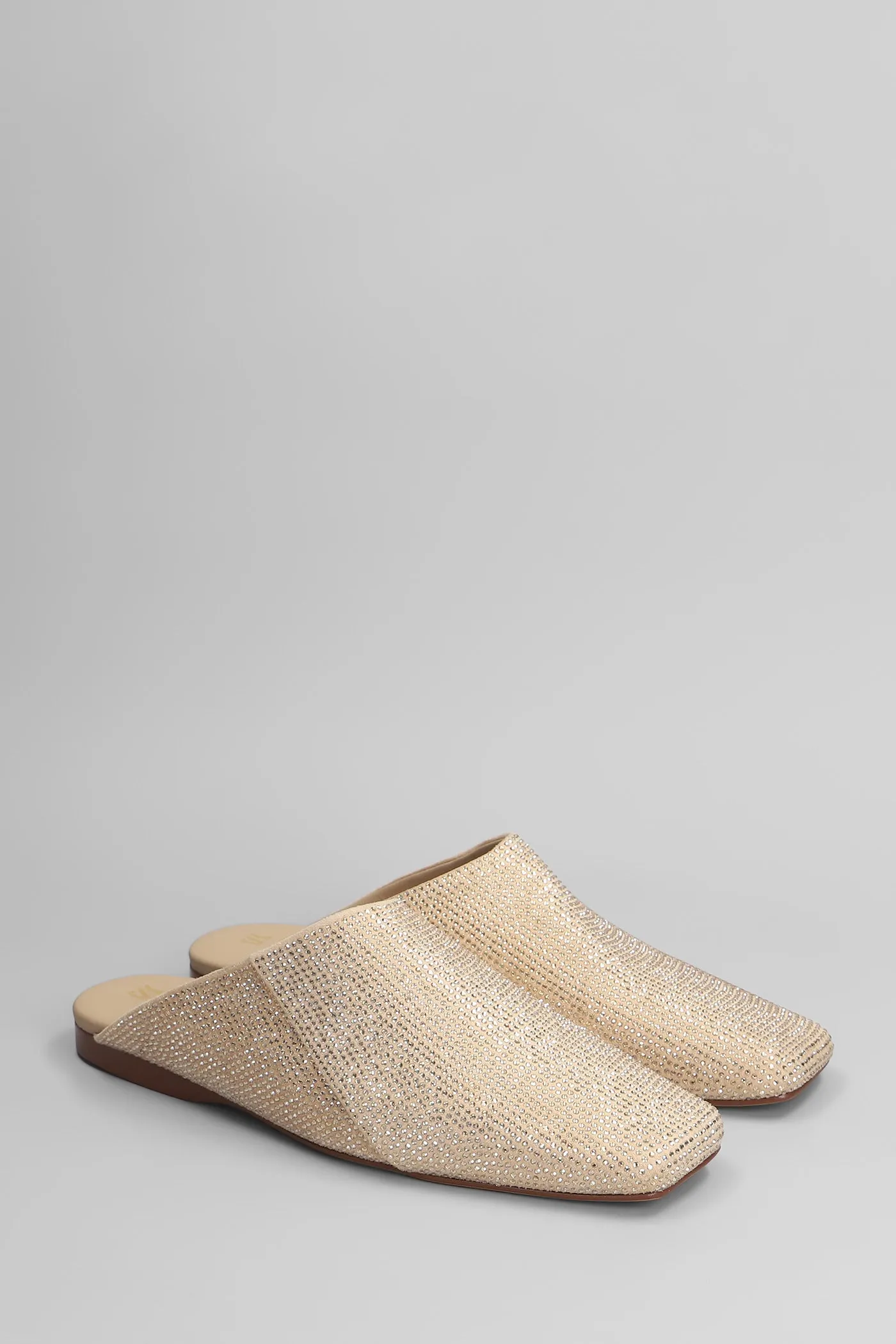 Roberta Slipper-Mule in powder suede