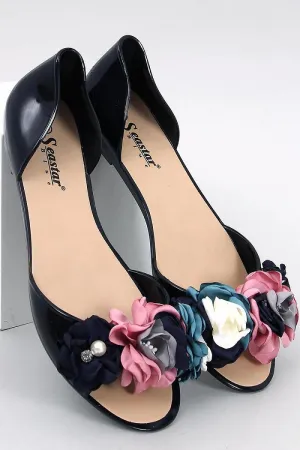 Rubber ballet flats