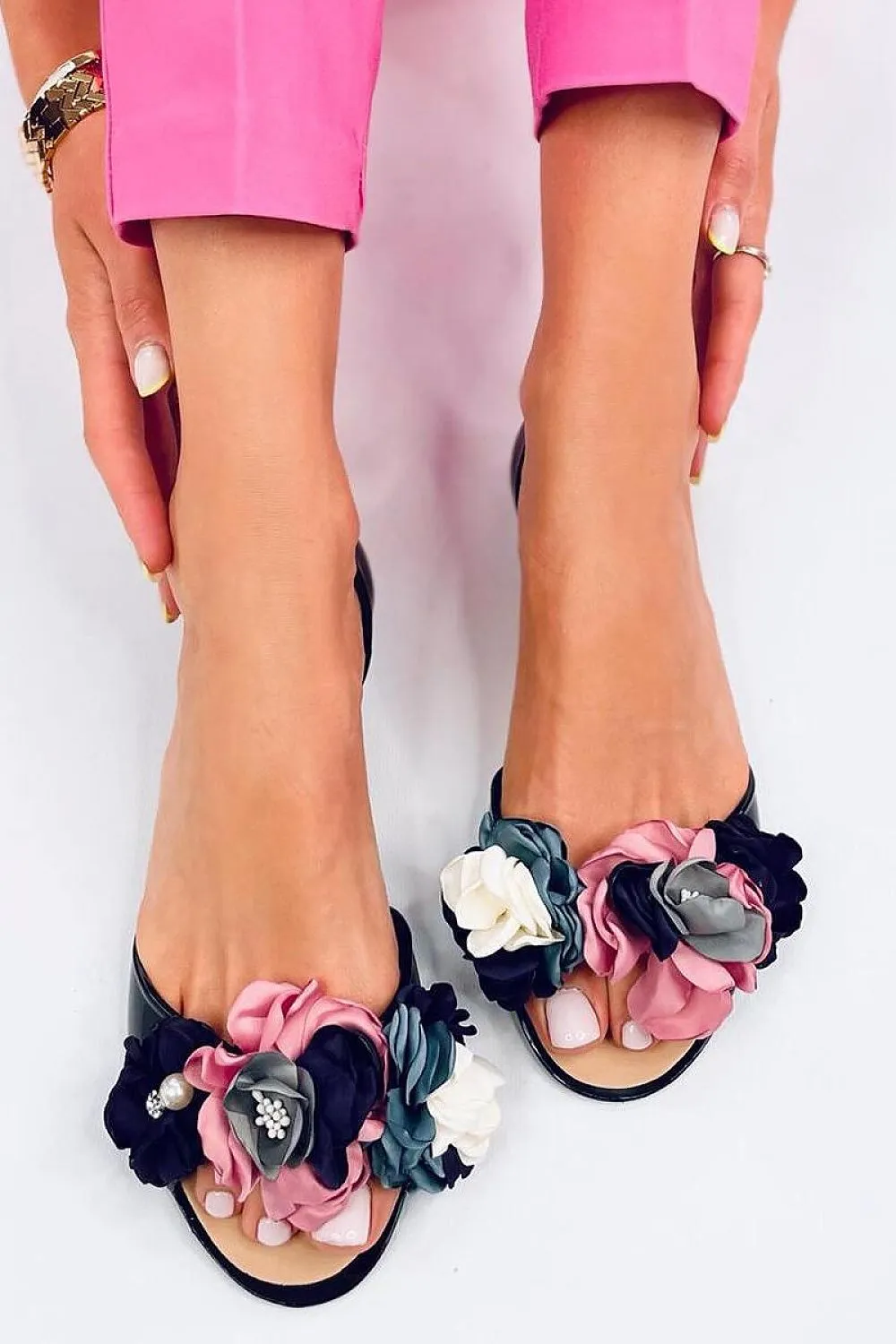 Rubber ballet flats