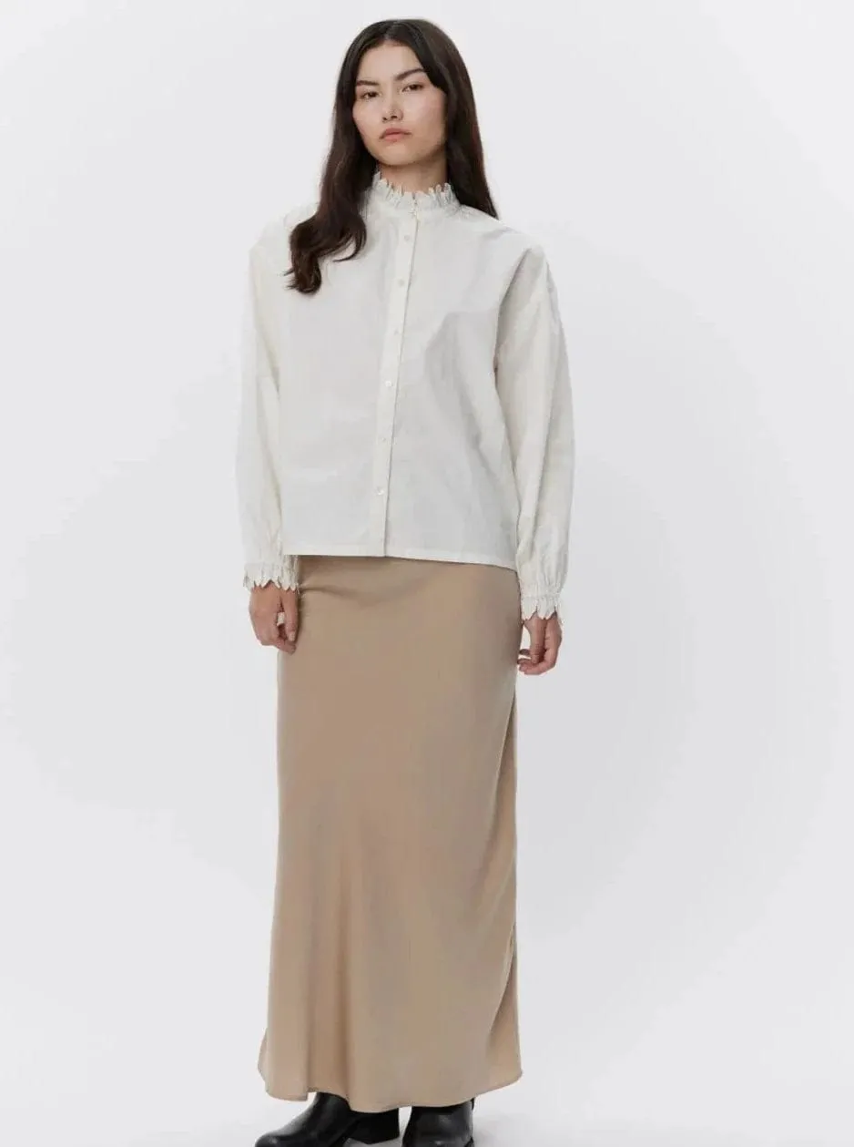 Satin skirt - Sand - S2452102 - Sofie Schnoor