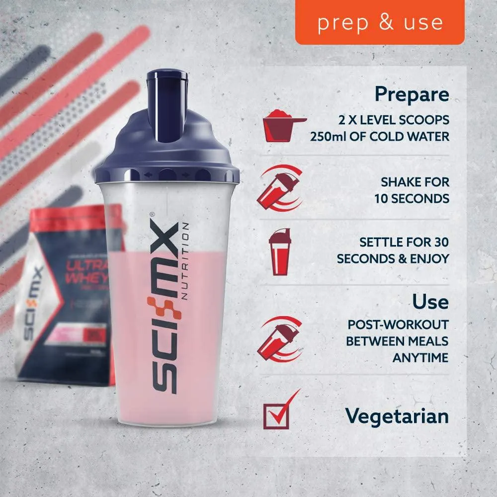 SCI-MX Nutrition Ultra Whey Protein Powder Shake, 908 g, Strawberry, 20 Servings