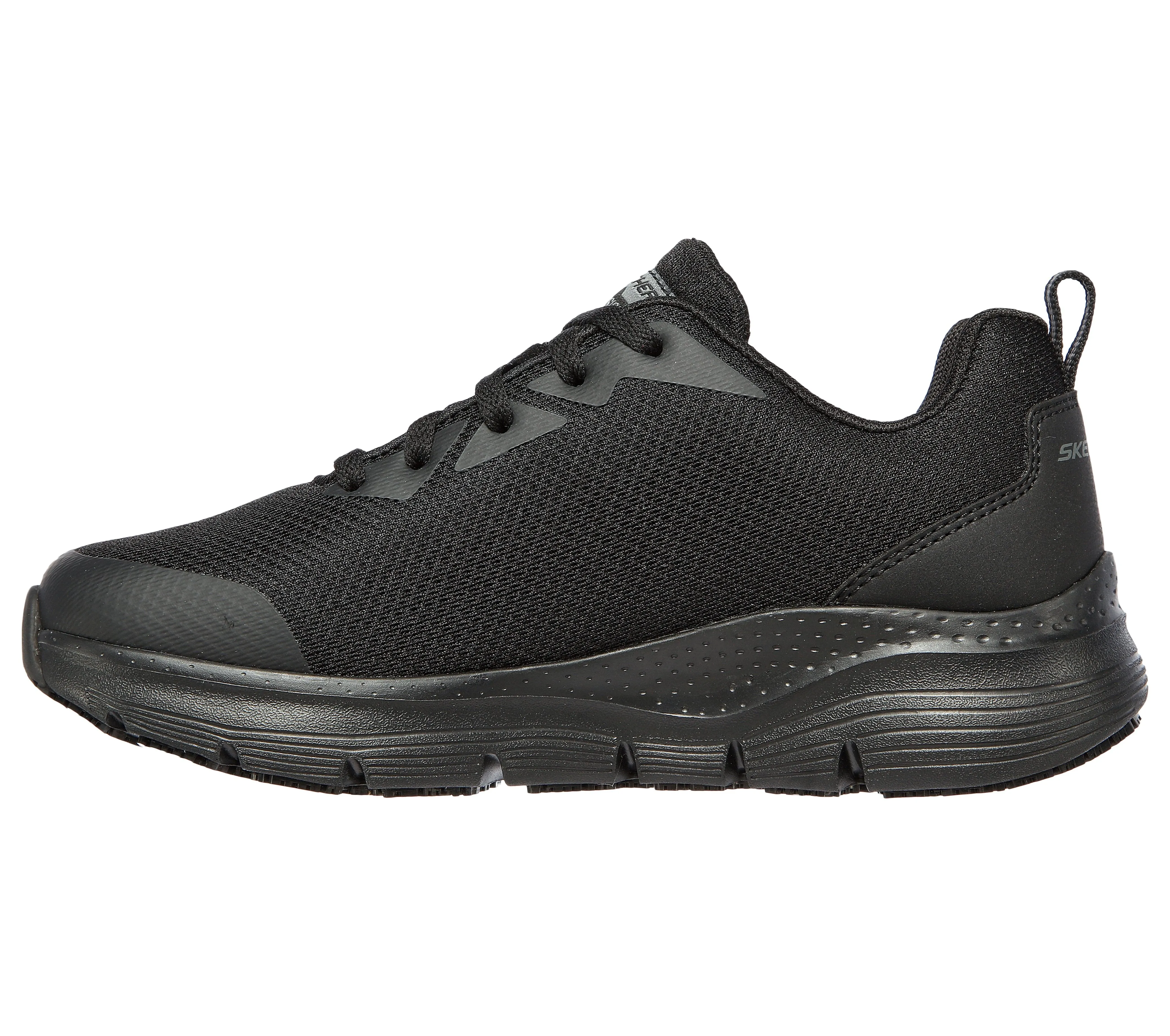 SKECHERS - 108019EC WORK:ARCH FIT SR LACED RUNNER - BLACK