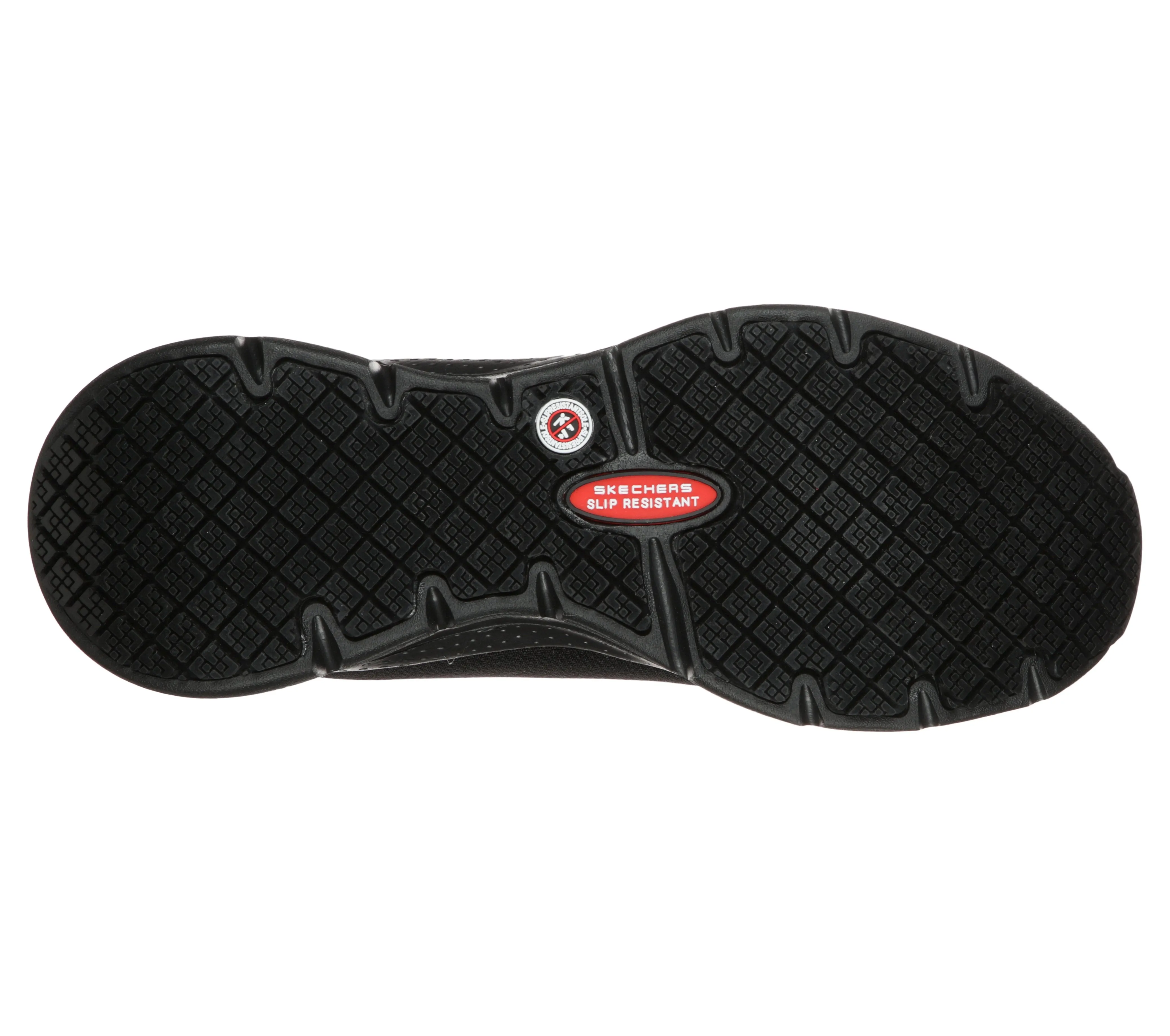 SKECHERS - 108019EC WORK:ARCH FIT SR LACED RUNNER - BLACK