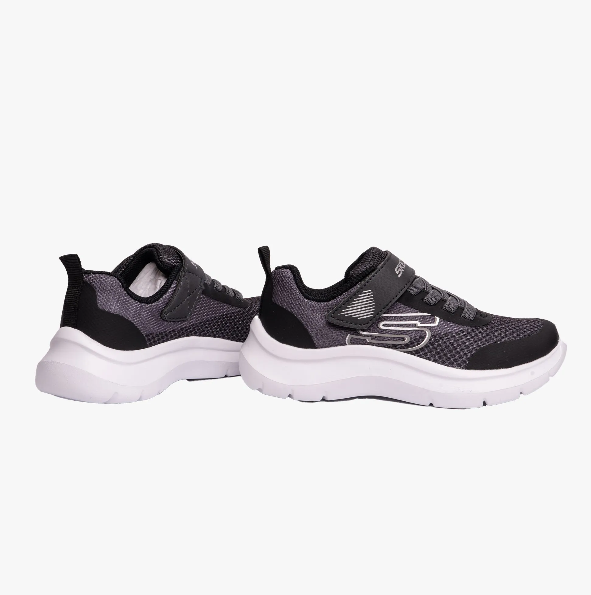 Skechers 403879L/CCBK SKECH FAST - SOLAR-SQUAD Boys Sport Charcoal/Black