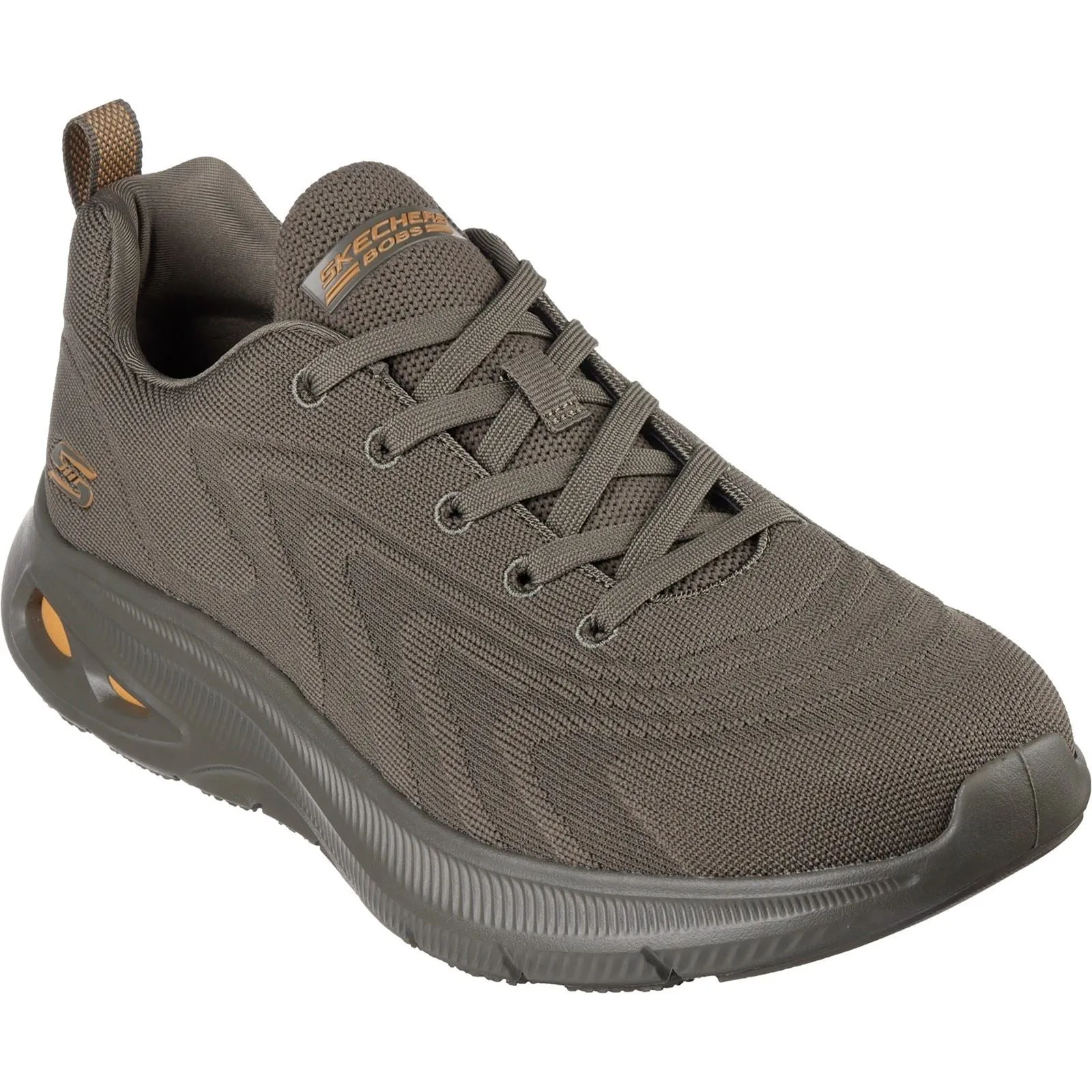 Skechers Men Trainers - Bobs Unity Sleek Revive in Olive, 6-12 - GAR118075