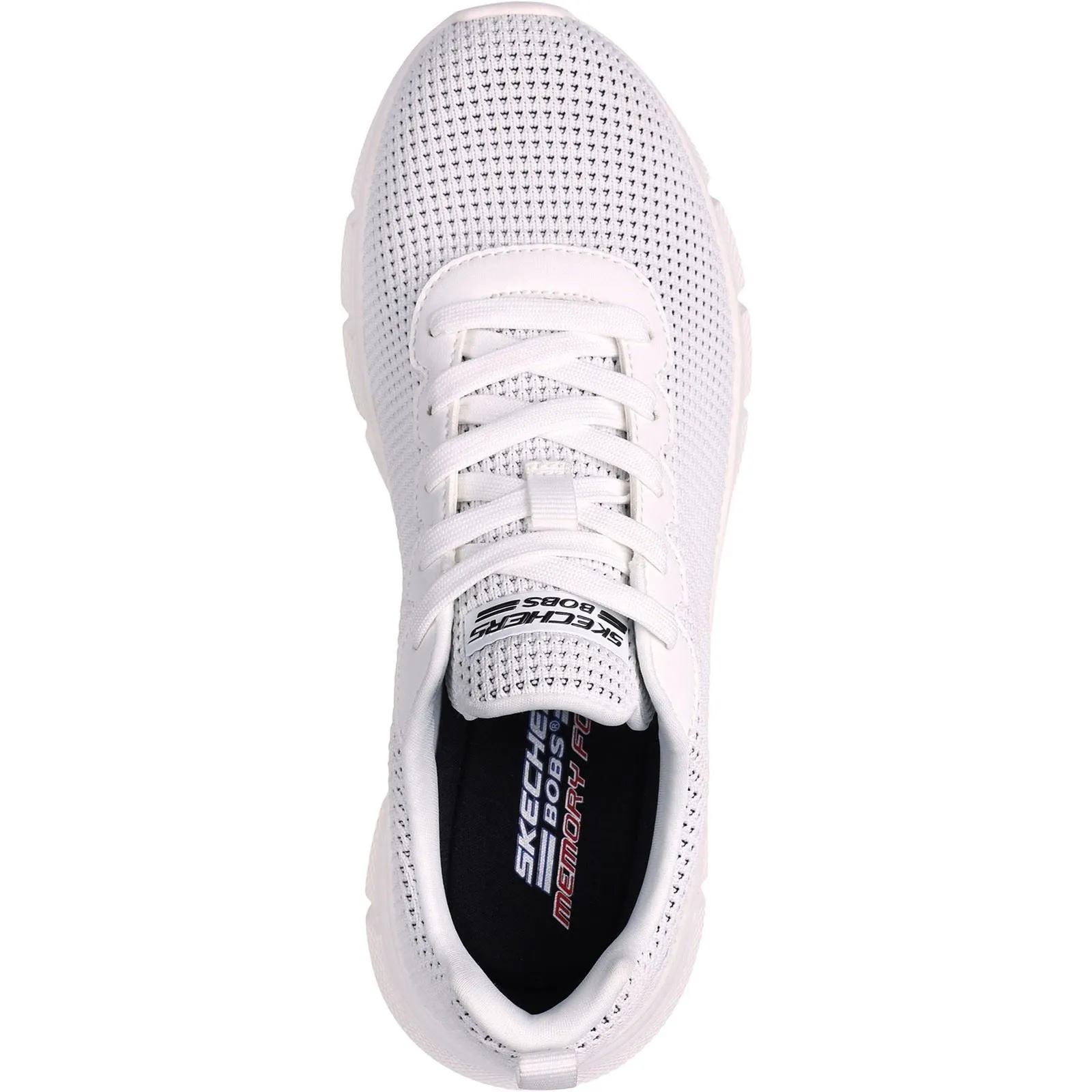Skechers Women Trainers - Bobs Sport B Flex - Visionary Essence in White, 3-8 - GAR117346