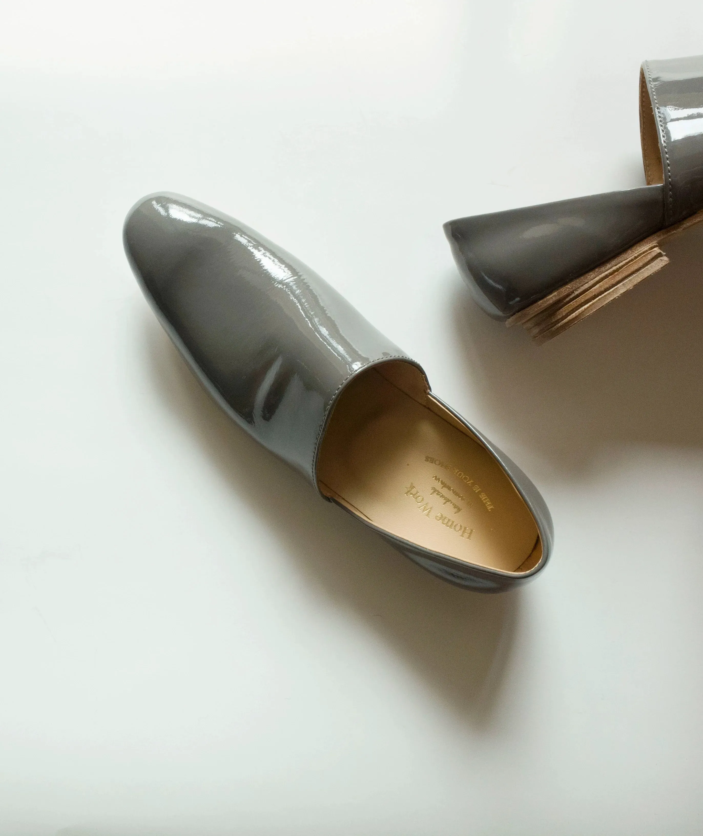 Sleek Glossy Slip-On Shoes