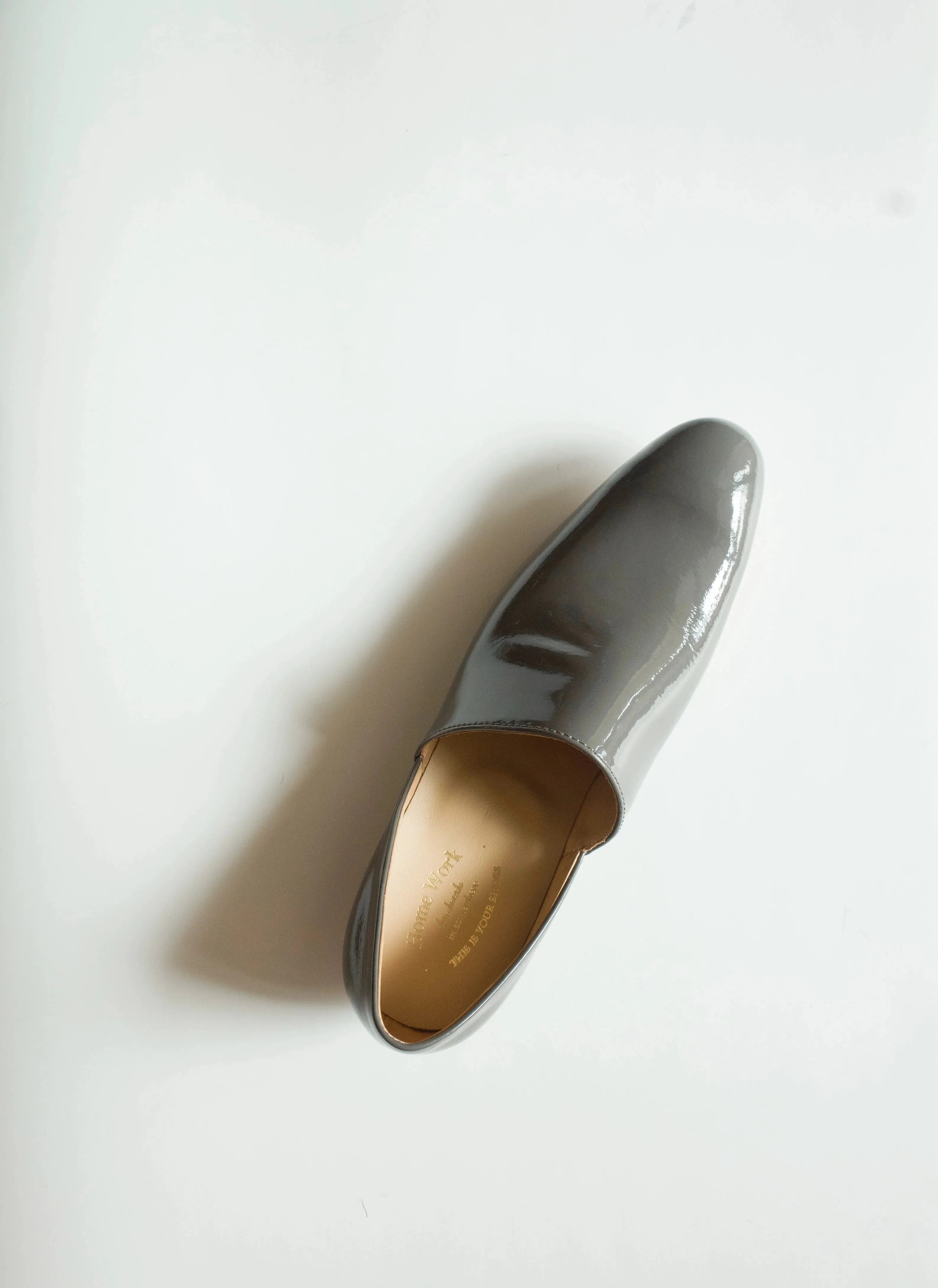 Sleek Glossy Slip-On Shoes