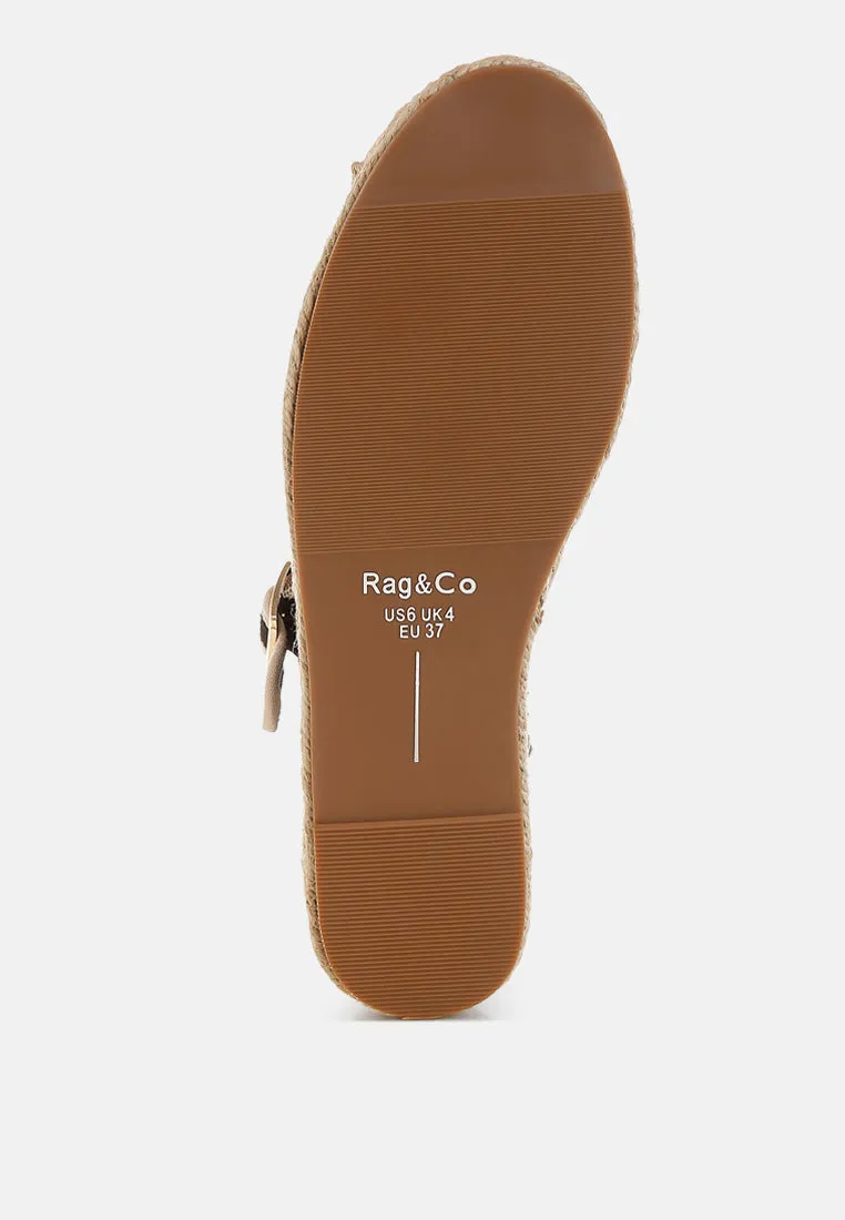 Soft Suede Leather Mary Jane Espadrilles By RUW