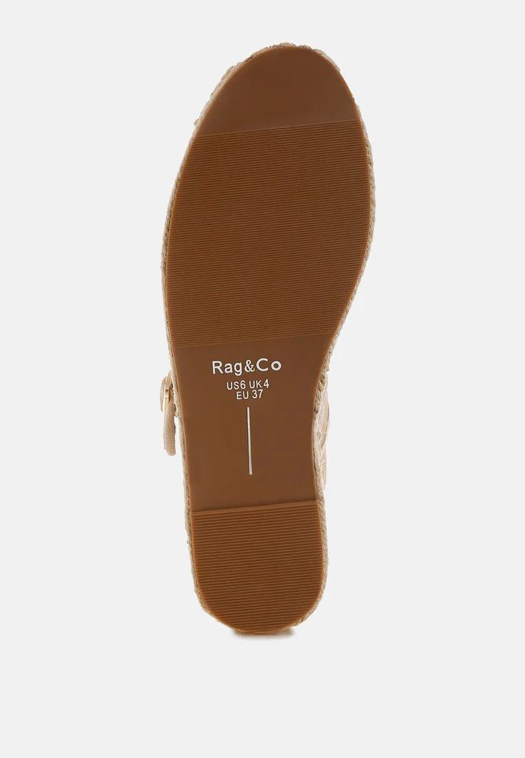 Soft Suede Leather Mary Jane Espadrilles By RUW