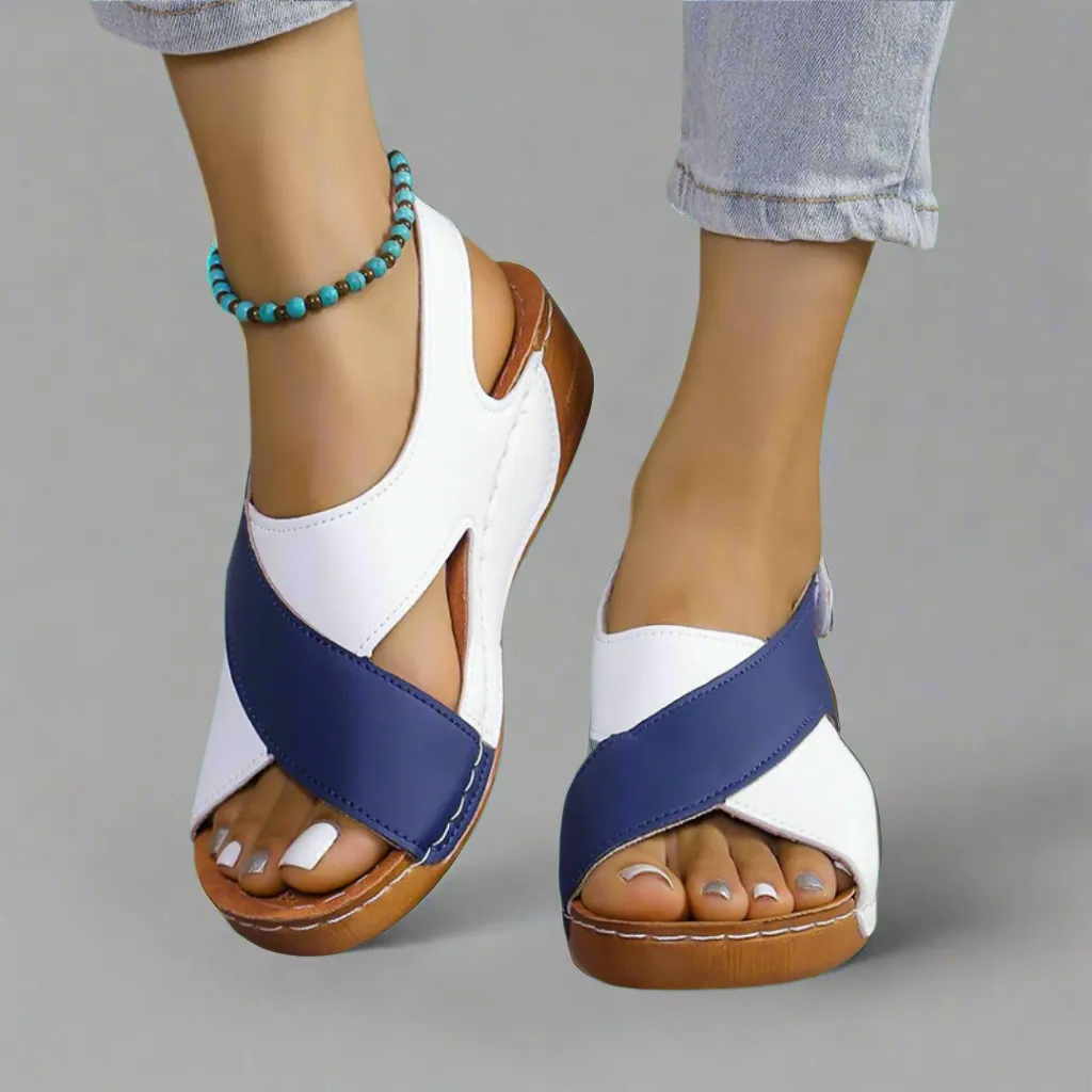 Sonnhild | Handcrafted Premium Sandals in Navy Blue