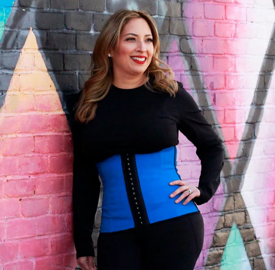 Sport Latex Waist Trainer - Cobalt Blue