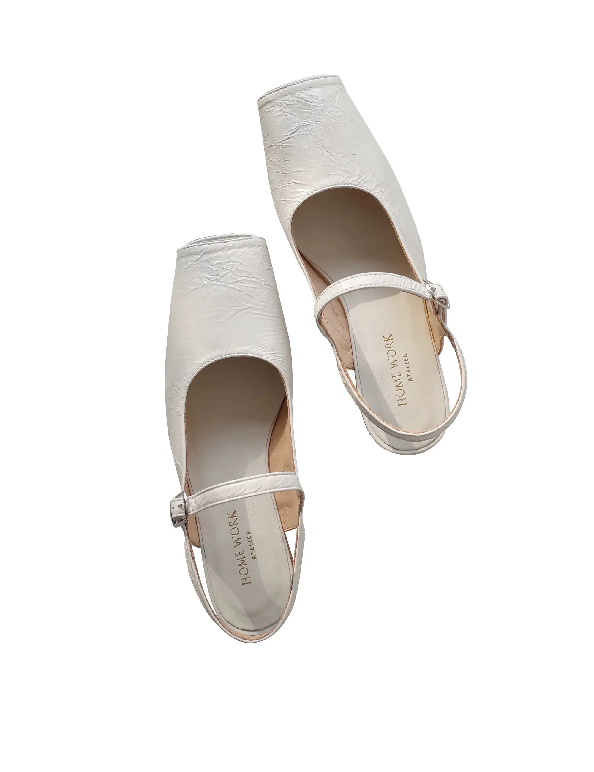Square-Toed Mary Jane Shoes