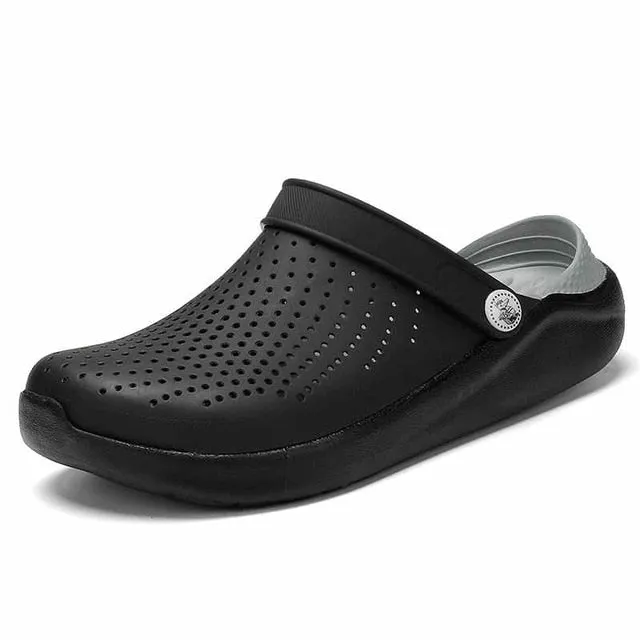 Summer Sandals for Women Croc Clogs Quick Dry Casual Home Slippers Couple Garden Shoes Men's Slip on Beach Shoes 2021 Mujer X13