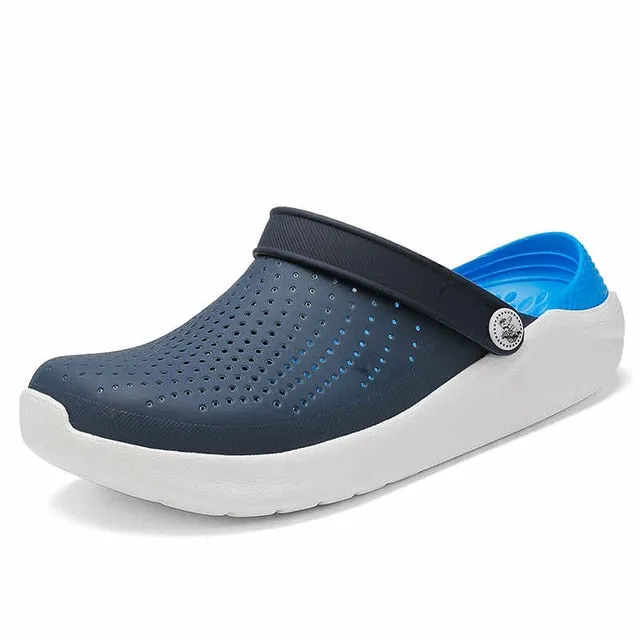 Summer Sandals for Women Croc Clogs Quick Dry Casual Home Slippers Couple Garden Shoes Men's Slip on Beach Shoes 2021 Mujer X13