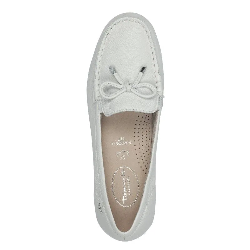 Tamaris Womens White Comfort Loafer 8-84600-44