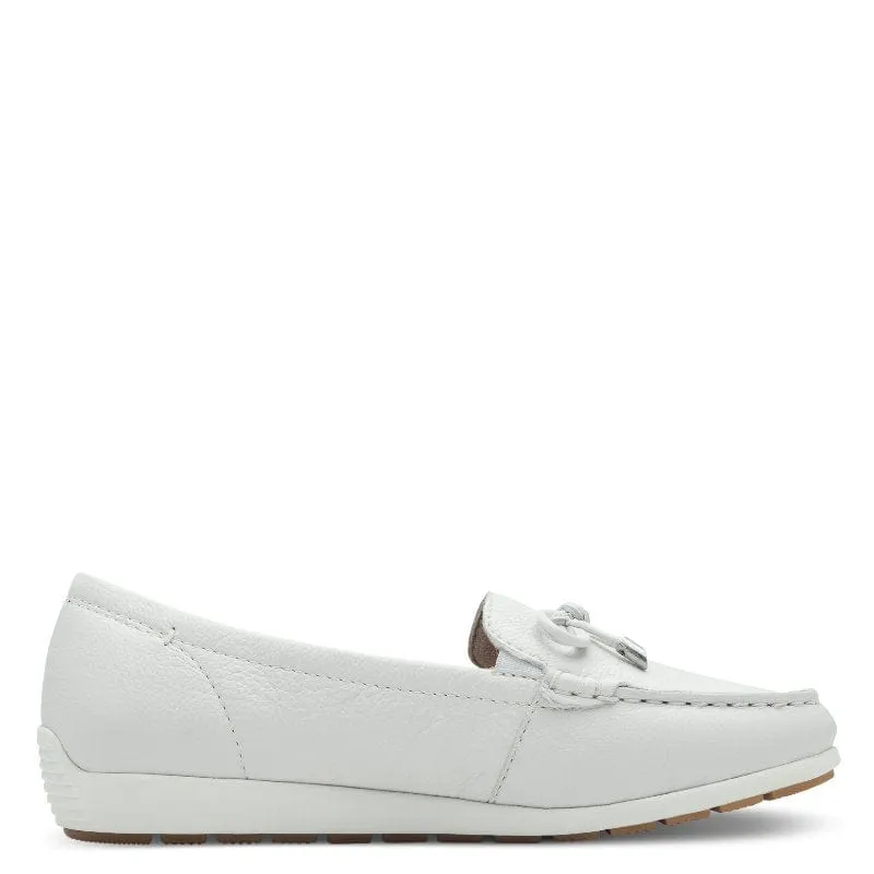 Tamaris Womens White Comfort Loafer 8-84600-44