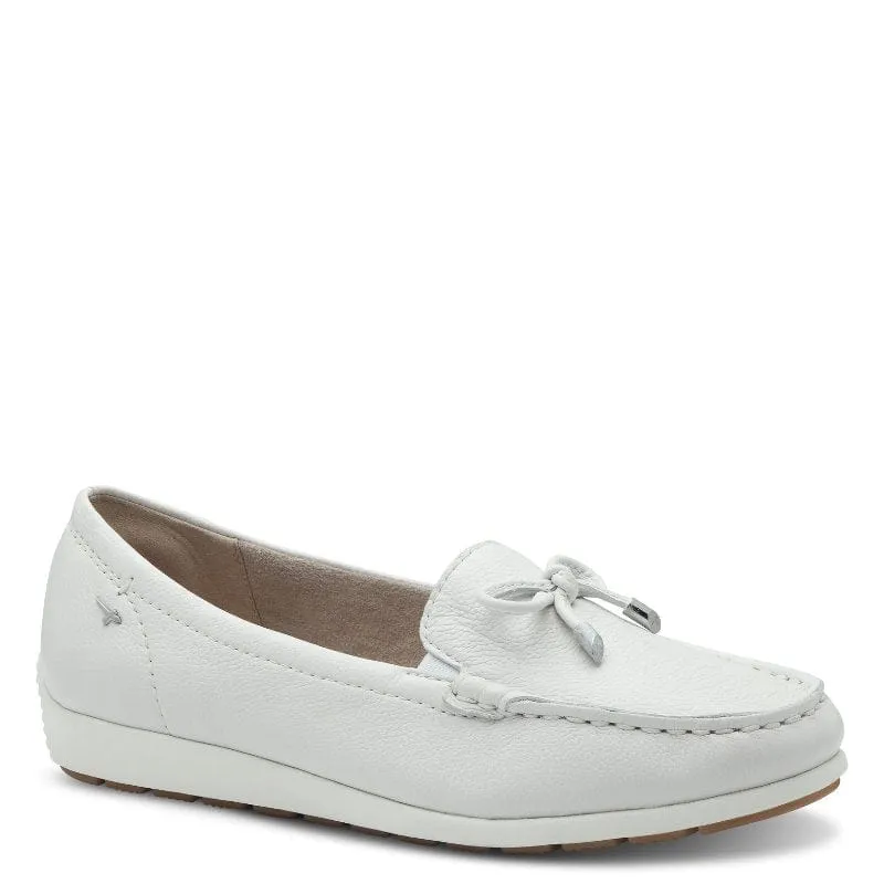 Tamaris Womens White Comfort Loafer 8-84600-44