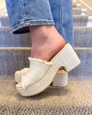 Terry Platform Heel