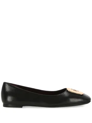 Tory Burch Black Patent Leather Ballet Flats