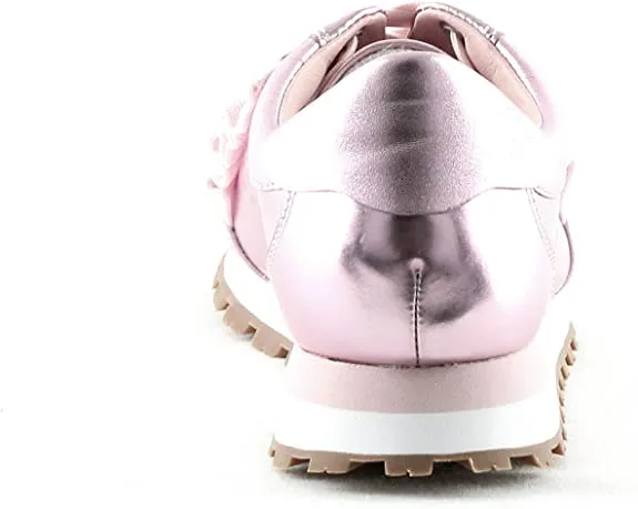 Tory Burch Sport Cotton Pink Leather Ruffle Trainer Sneaker 9