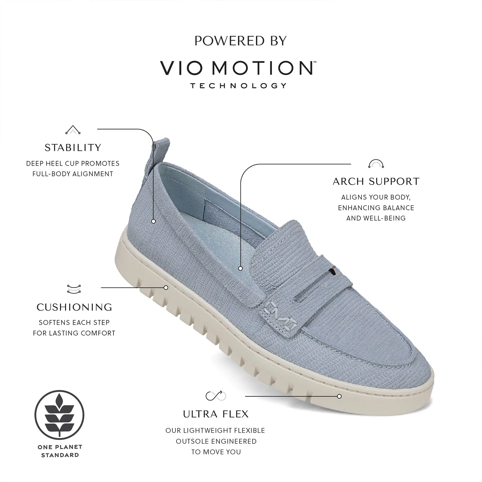 Vionic Uptown Loafer (Women) - Blue Mist