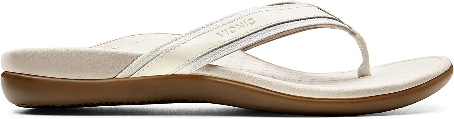 Vionic Women's Tide II Toe Post Sandal White