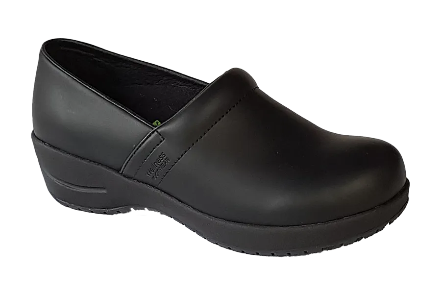 Wellness Faves Leather Work Shoes - Black