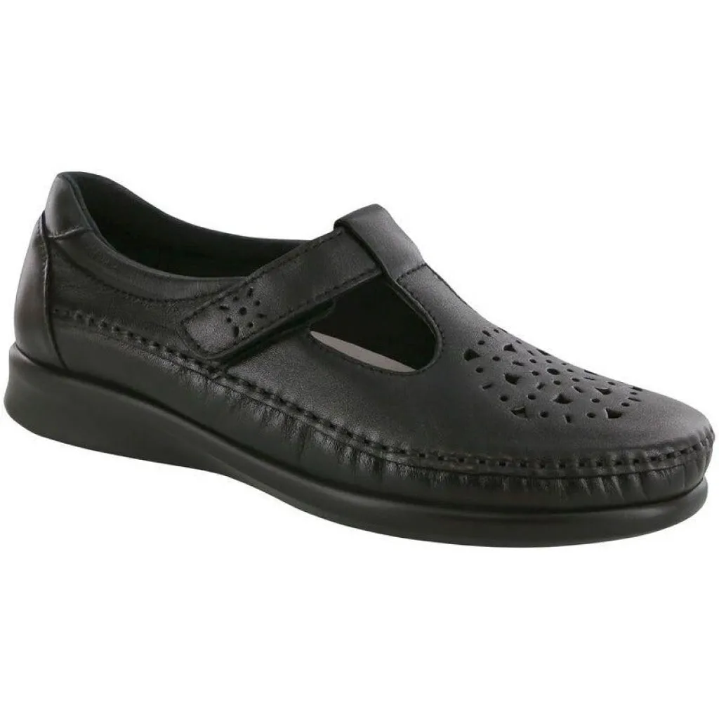 Willow Slip On Loafer - Black Smooth - Women's