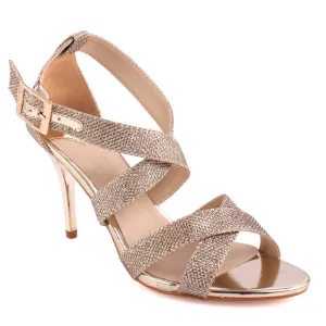 Women ‘Bombshell’ Glittery Sling Back Heel Sandals