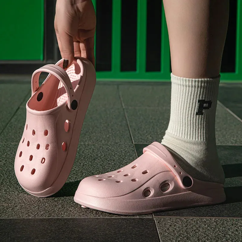 Women Clogs Summer Women Sandals Thick Bottom Home Slides Soft EVA Dry Wedges Platform Garden Shoes Beach Sandals Home Slippers