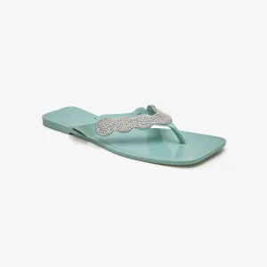 Women's Glossy Rhinestone Jellies